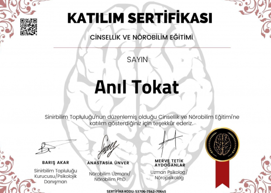 Gebze Tuzla Darıca Psikolog Sertifikası